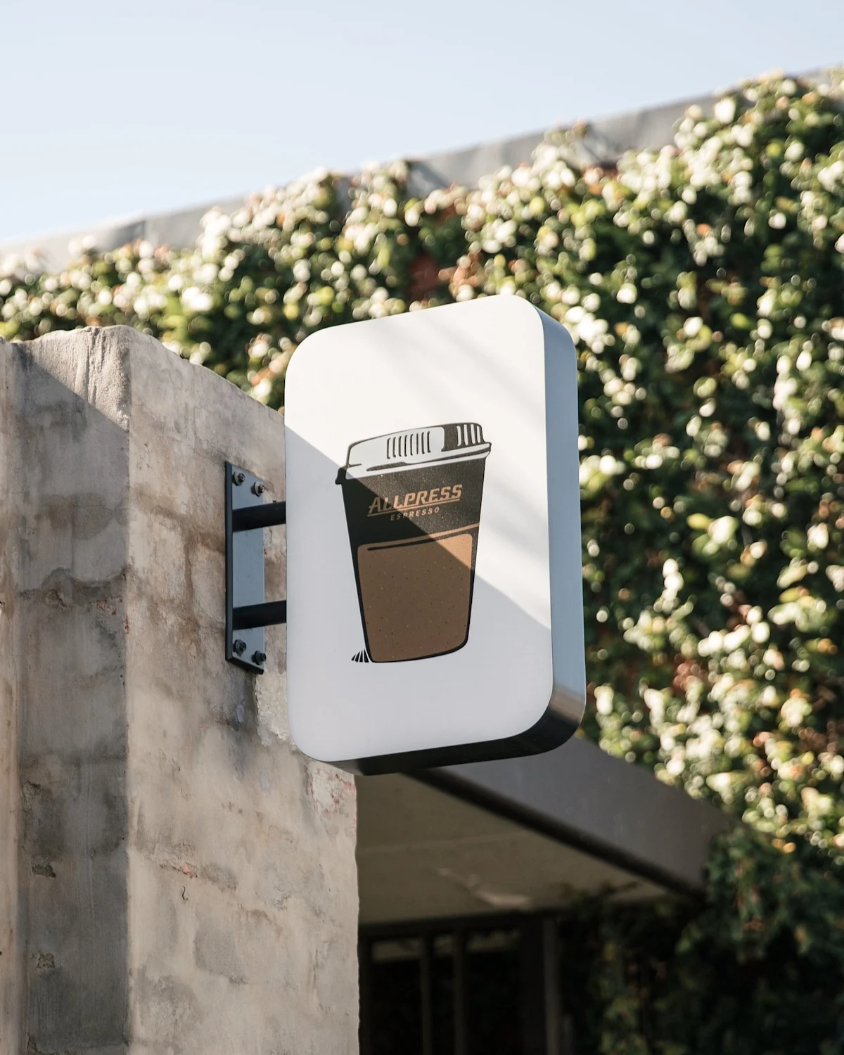 Allpress Lightbox signage